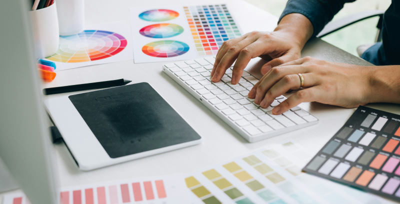 Design tools and color swatches