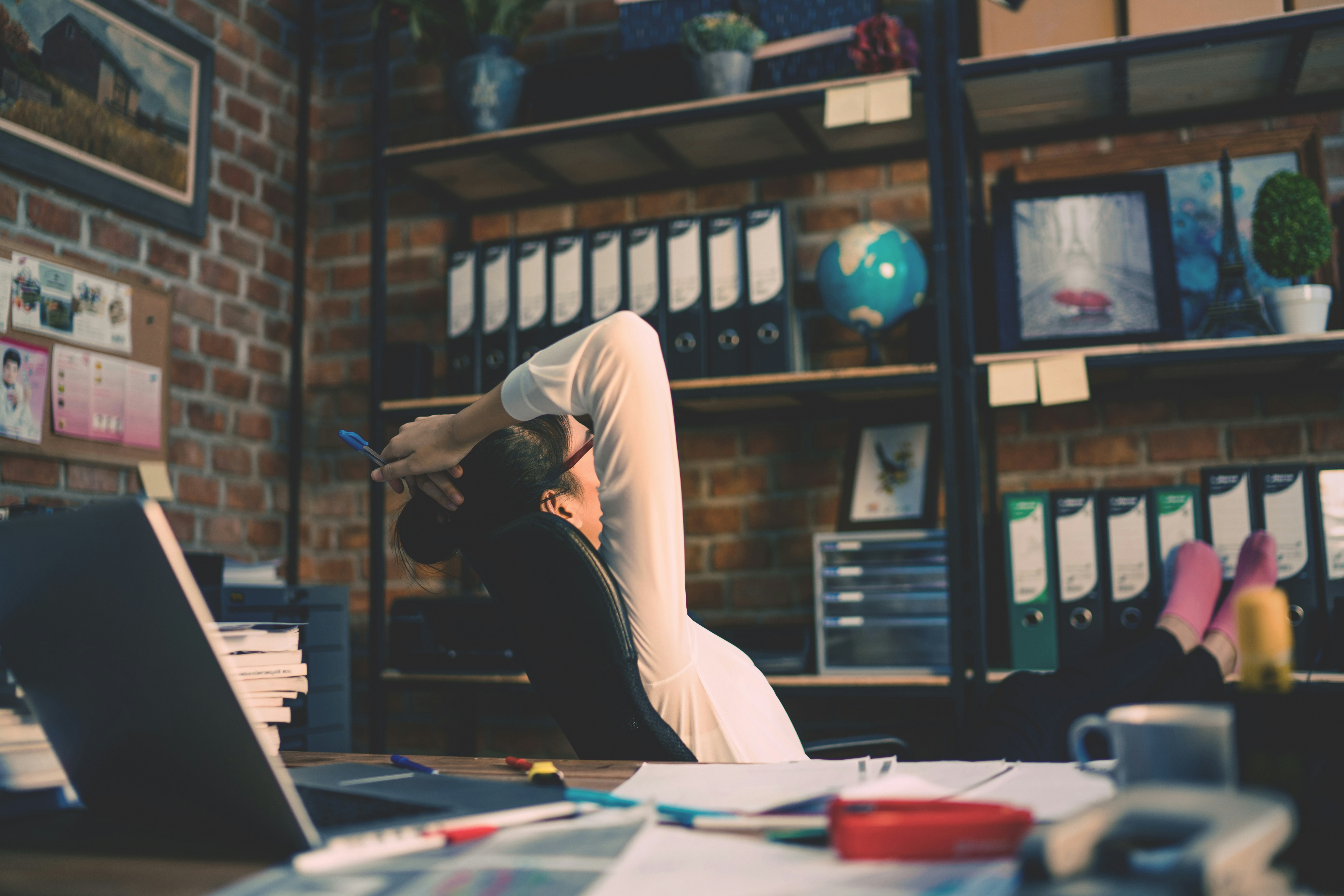 Designer working at a desk